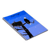 Carnet Bald Eagle en hiver - Art original de la faune (Côté Droit)