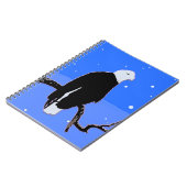Carnet Bald Eagle en hiver - Art original de la faune (Côté gauche)