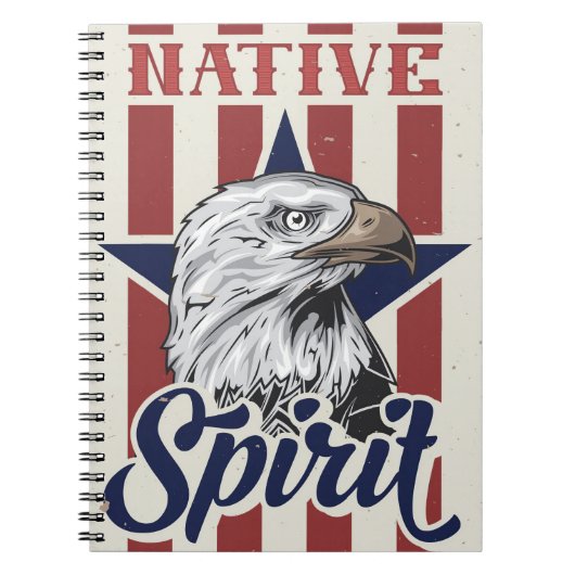 Carnet Bald Eagle Esprit autochtone (Devant)