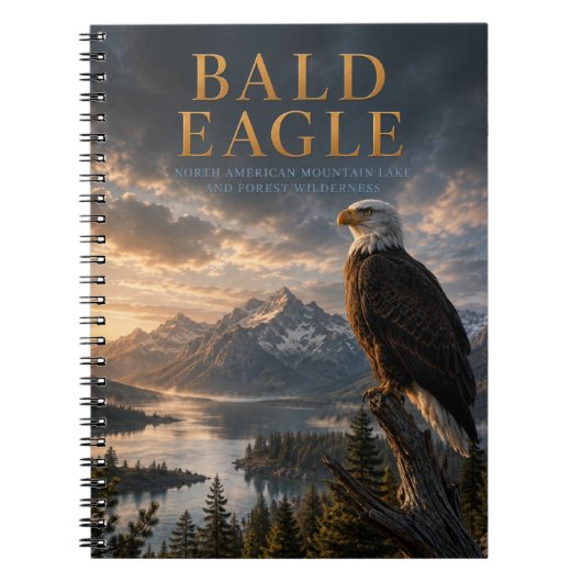 Carnet Bald Eagle Mountain Lake ANIMAUX (Devant)
