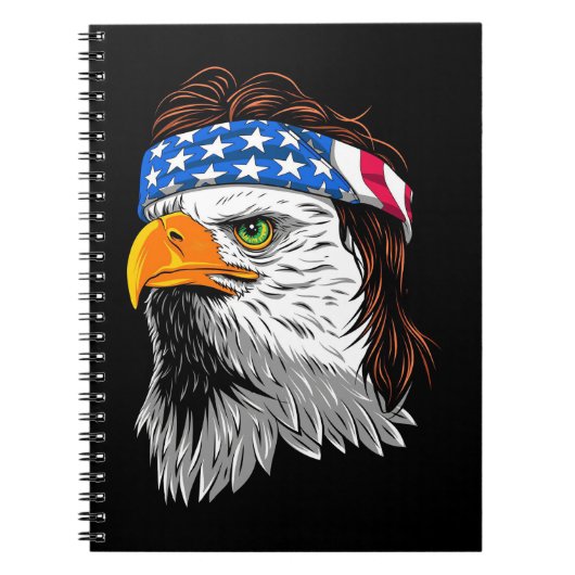 Carnet Bald Eagle Mullet USA (Devant)