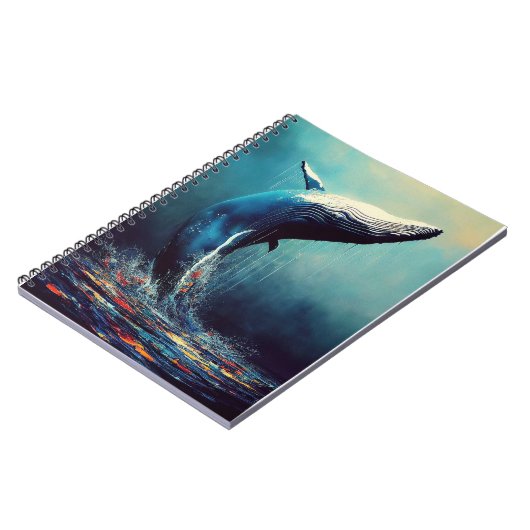 Carnet Baleine Bleue Baleine Bleue Animale Découverte Ave (Côté gauche)