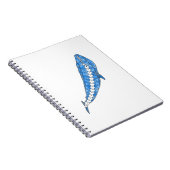 Carnet Baleine bleue tribale (Côté Droit)