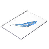 Carnet Baleine bleue tribale (Côté gauche)