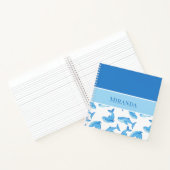 Carnet Baleine Bleue Votre Nom Océan Vie Marine (Intérieur)