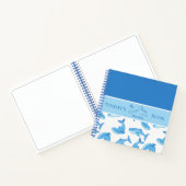 Carnet Baleine Bleue Votre Nom Océan Vie Marine Dessin En (Intérieur)