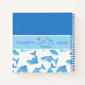 Carnet Baleine Bleue Votre Nom Océan Vie Marine Enfants D (Dos)