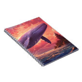 Carnet Baleine dans le ciel pastel (Côté Droit)