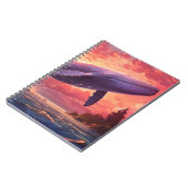 Carnet Baleine dans le ciel pastel (Côté gauche)