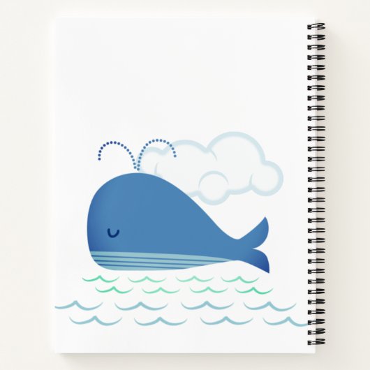 Carnet Baleine détendue  (Dos)