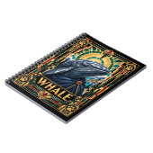 Carnet Baleine, faune Art déco (Côté gauche)