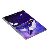 Carnet Baleine magique : Nuit Océanique Noire (Côté Droit)