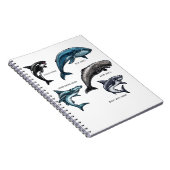 Carnet Baleines et requins Vie marine Design graphique Ad (Côté Droit)