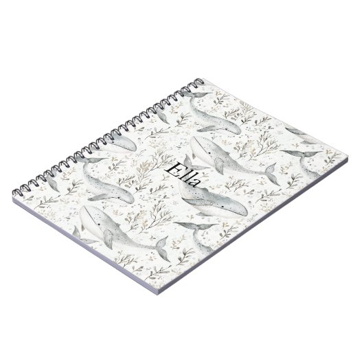 Carnet Baleines gris océanique (Côté gauche)