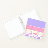 Carnet Baleines Personnalisées Rose (Intérieur)