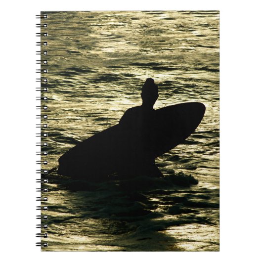Carnet Bali Surfer Golden Hour Spiral Notebook (Devant)