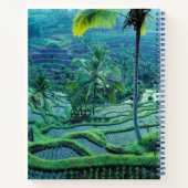 Carnet Bali | Vue d'ensemble des rizières (Dos)
