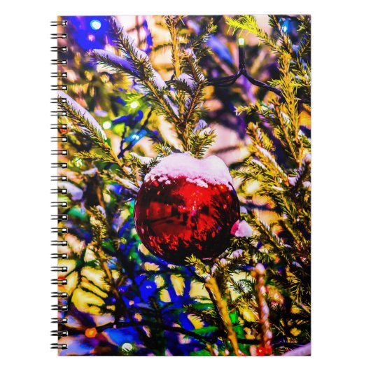 Carnet Ball rouge Noël (Devant)
