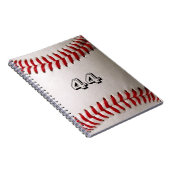 Carnet Balle de baseball blanche classique avec numéro de (Côté Droit)