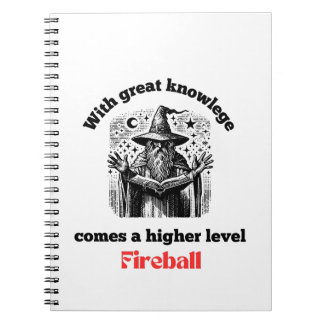 Carnet balle de feu de niveau supérieur