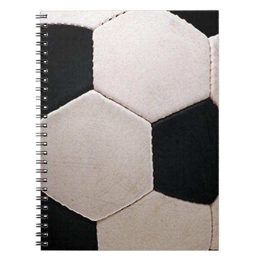 Carnet Balle de soccer blanche et noire (Devant)