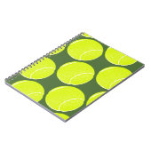 Carnet balle de tennis jaune (Côté gauche)