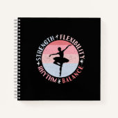 Carnet Ballerina Ballet Dancer - Valeurs Mindset (Devant)