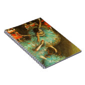 Carnet Ballerina Dance Green Dancer Edger Degas Peinture (Côté Droit)