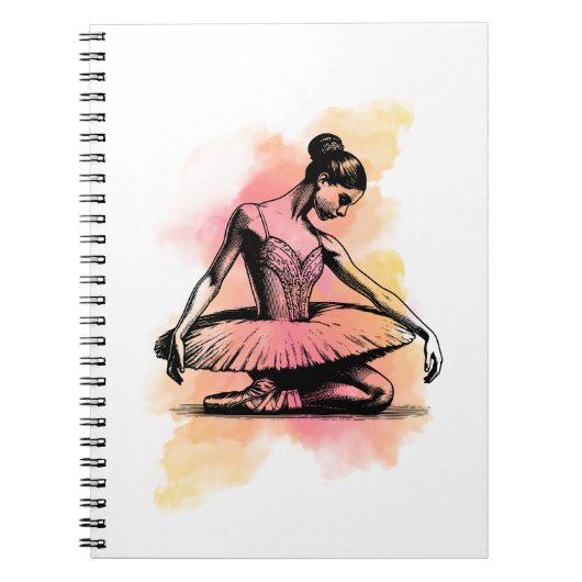 Carnet Ballerina Dancing in Color (Devant)