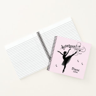 Carnet Ballerina Danser avec musique Personal Pink