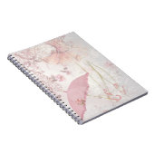 Carnet Ballerina en Pointe Pink Parasol Floral (Côté Droit)