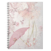 Carnet Ballerina en Pointe Pink Parasol Floral (Devant)