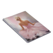 Carnet Ballerina peinte en rose (Côté Droit)