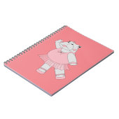 Carnet Ballerine Hippo illusima pêche (Côté gauche)