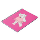 Carnet Ballerine Hippo Rose illusima (Côté gauche)