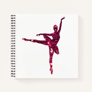 Carnet Ballerine rose éclatante double face