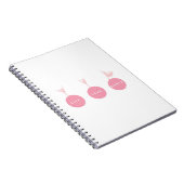 Carnet Ballerines vivantes de danse d'amour - rose - (Côté Droit)