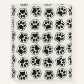 Carnet Balles noires, Paws de chien, Paws de chat, Plan (Devant)