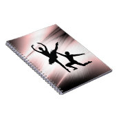 Carnet Ballet Couple Danse Accent rose (Côté Droit)