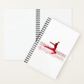 Carnet Ballet dancer sur clavier (À l'intérieur)