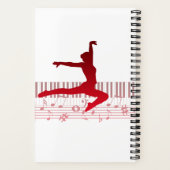 Carnet Ballet dancer sur clavier (Verso)