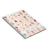 Carnet Ballet Dancers Pattern Cute Ballerina Spiral (Côté Droit)