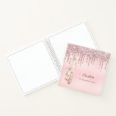 Carnet Ballet danse argent rose rousse parties scintillan (Intérieur)