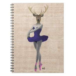 Carnet Ballet Deer en bleu