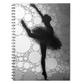 Carnet Ballet Noir Blanc Danseuse (Devant)