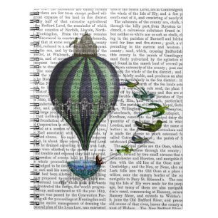 Carnet Ballon à air et oiseaux chaud