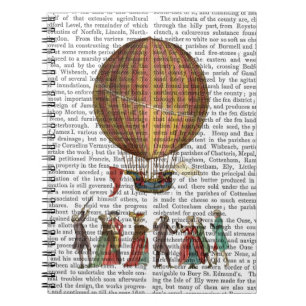 Carnet Ballon à air et personnes chaud