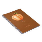 Carnet Ballon Citrouille Orange (Côté Droit)