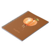 Carnet Ballon Citrouille Orange (Côté gauche)