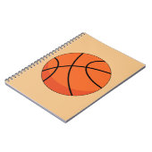 Carnet Ballon de basket dessiné (Côté gauche)